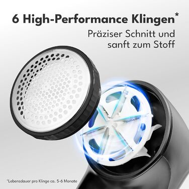 Електричний видалення ворсу LEBENLANG - з LED дисплеєм та пензлем для чищення, до 2 годин роботи, для одягу