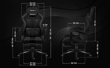 Крісло ігрове Huzaro Force 4.7 Grau Mesh - для геймерів, офісу, з підніжкою, підтримкою спини та шиї, до 140 кг