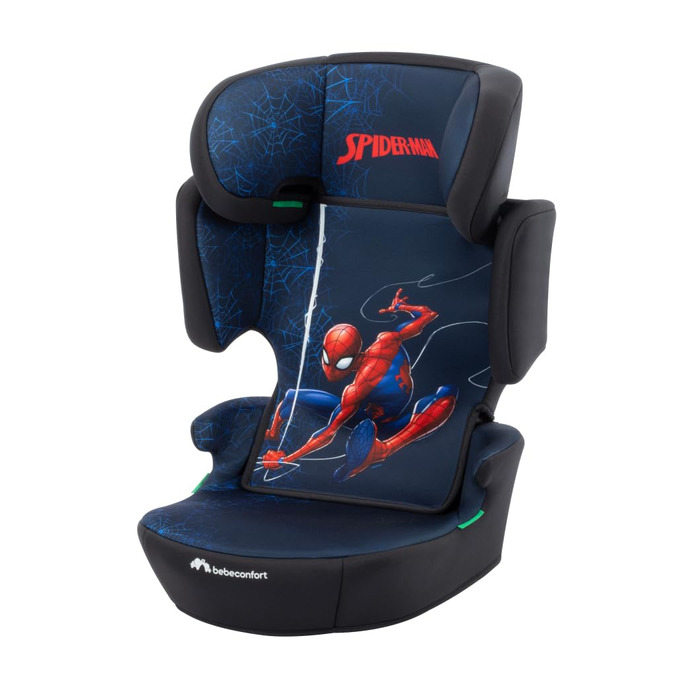 Автокрісло Bebeconfort Marvel Hera i-Safe Spiderman для дітей 3-12 років (100-150 см), з підголівником, складне, кріплення ременями