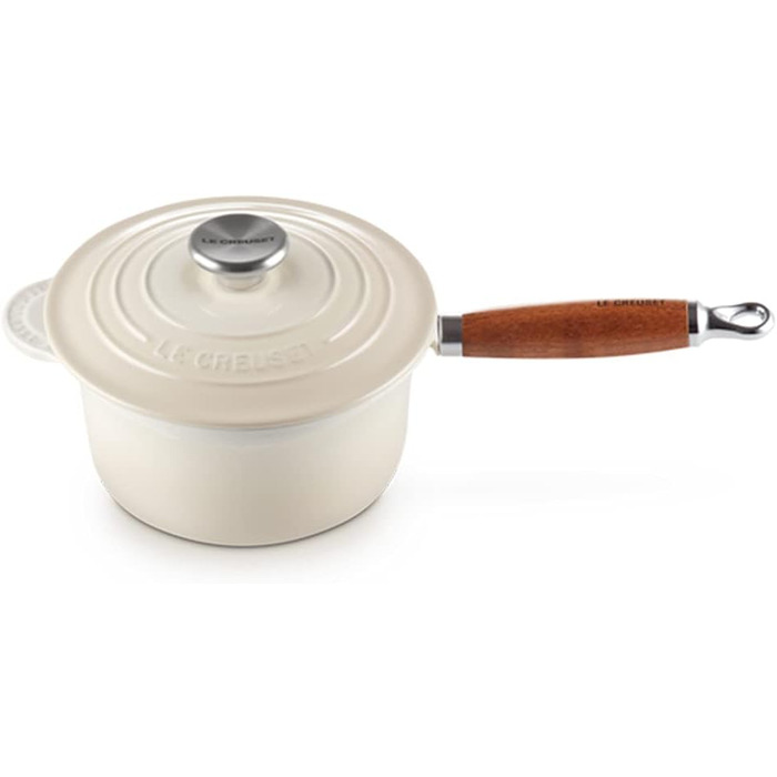 Форма для випічки Le Creuset Profitopf з дерев'яним ручками, 18 см, білий колір меренги