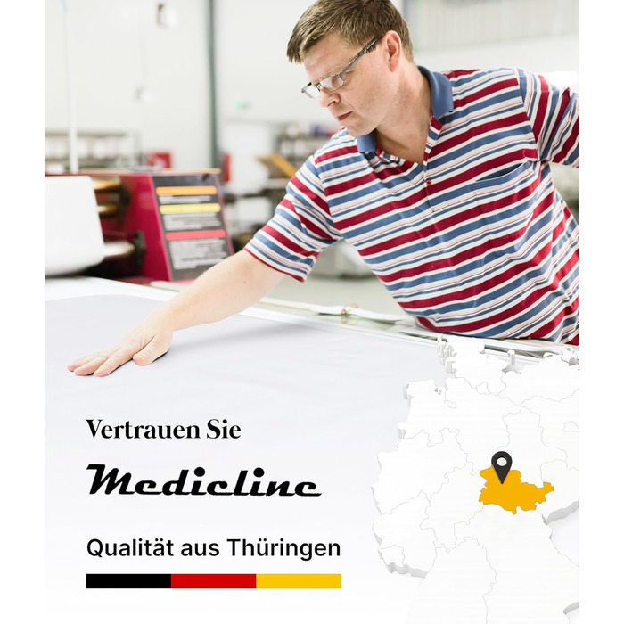 Підніжка для ніг Medicline Venenkissen – ергономічна, для кращого кровообігу, дихаюча, для алергіків, сертифікат Oeko-TEX®, Made in Germany
