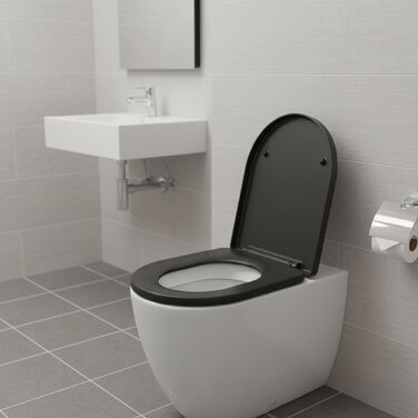 Кришка для унітазу Relaxdays з плавним закриванням