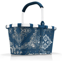 Дорожня сумка для перенесення-міцна кошик для покупок з великою кількістю місця для зберігання і практичною внутрішньою кишенею-елегантний і водостійкий дизайн (бандана синього кольору, однотонна)