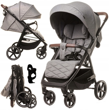 Дитячий прогулянковий візок 4BABY Stinger, алюмінієва рама, гелеві колеса, компактне складання