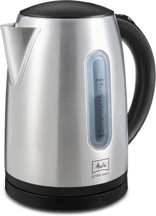 Чайник MELITTA Prime Aqua, нержавіюча сталь, 1,7 л, 2200 Вт, фільтр від накипу, LED, 1018-02 Одинарний