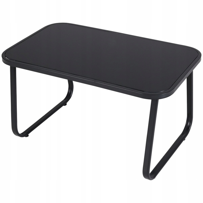 Комплект садових меблів зі штучного ротанга ZD Trading Lato, чорний, 4 предмети