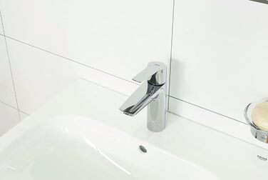 Змішувач для ванної кімнати GROHE Start, хромований, водозберігаючий, з донним клапаном, 17 см, з інструментом 3-в-1