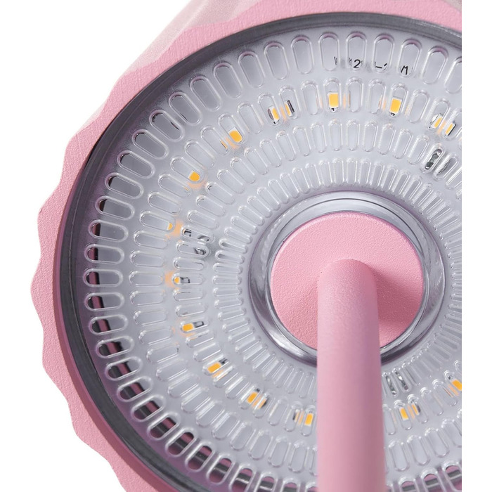 Lindby LED акумуляторна бездротова настільна лампа з датчиком дотику, рожева, IP54 (для внутрішнього та зовнішнього використання)