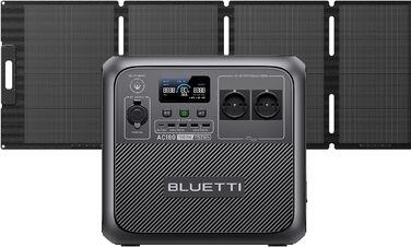 Сонячна панель BLUETTI AC180200W, електростанція LiFePO4 1152 Втгод, 2x1800 Вт змінного струму, швидка зарядка 0-80 за 45 хв