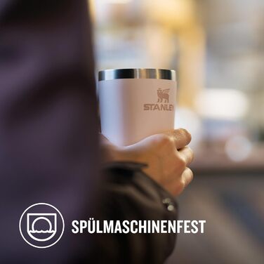 Термокружка Stanley Cafe з нержавіючої сталі - 0.35л (Rose Quartz) - для кави та напоїв на виніс