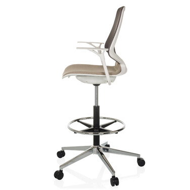 Офісне крісло / Барний стілець TOP WORK STYLE, тканина бежевого кольору, hjh OFFICE