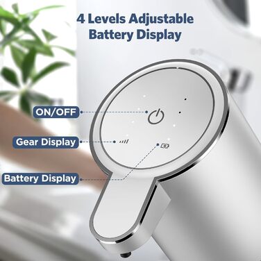 Автоматичний дозатор мила, 380 мл, електричний, з датчиком, USB, водонепроникний, для кухні, ванної, школи, готелю, сріблястий