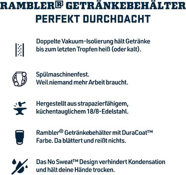 Термокружка YETI Rambler 12 oz (355 мл), чорна, з кришкою Commuter, нержавіюча сталь