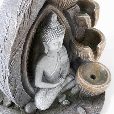 Фонтанчик для дому Lemodo Zimmerbrunnen Buddha (Дх'яна, круглий)
