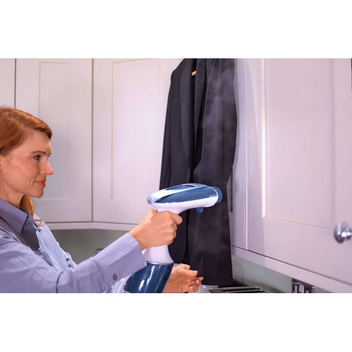 Відпарювач для одягу Morphy Richards 361000 Hand Held, нержавіюча сталь/пластик, 260 л, білий/блакитний