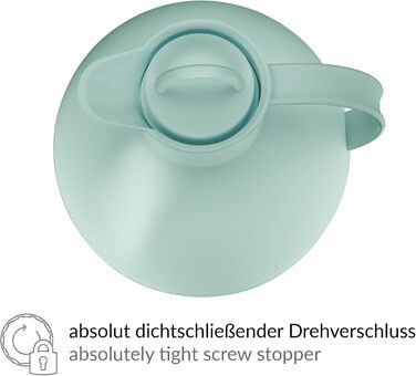 Термос Alfi Kugel 0.94л, зелений, з термоізоляційним скляним вкладишем, поворотним закриттям, BPA-free