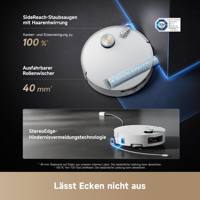 Робот-пилосос Dreame Aqua10 Ultra: миття та сухе прибирання, 30000Pa, 8 см, самоочищення, автоматичне спустошення, голосове керування