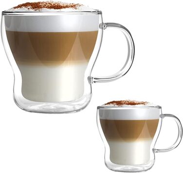Чашки для кави з подвійними стінками 2шт, 370мл Konsimo