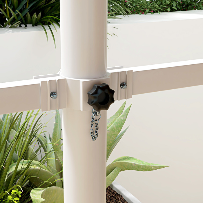 Автономна маркіза 4,5x3,4 м, з регульованим нахилом, з ручним приводом, металевий каркас, коричнева