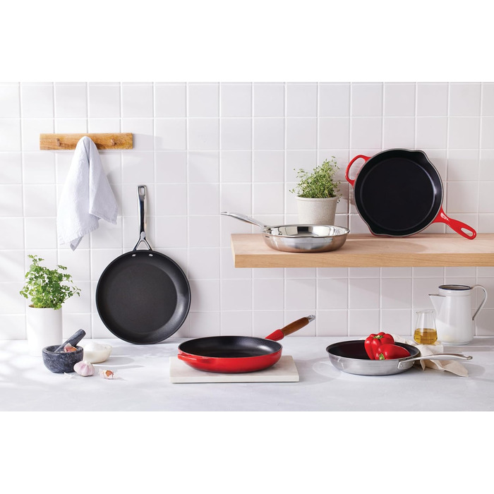 Сковорода Le Creuset Signature з чавуну, 26 см, 2 л, Deep Teal (Вишня)