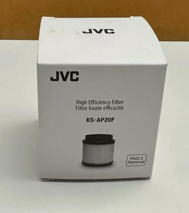 Повітряний очисник JVC KS-AP120 з фотокаталитичною технологією, CADR 8,5 м³/год, фільтр EPA E12, UV-фільтр, іонізатор, 2 режими очищення, 12 Вт, USB, з фільтром