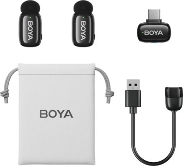 Бездротовий петличний мікрофон BOYA mini-23 Type-C Black