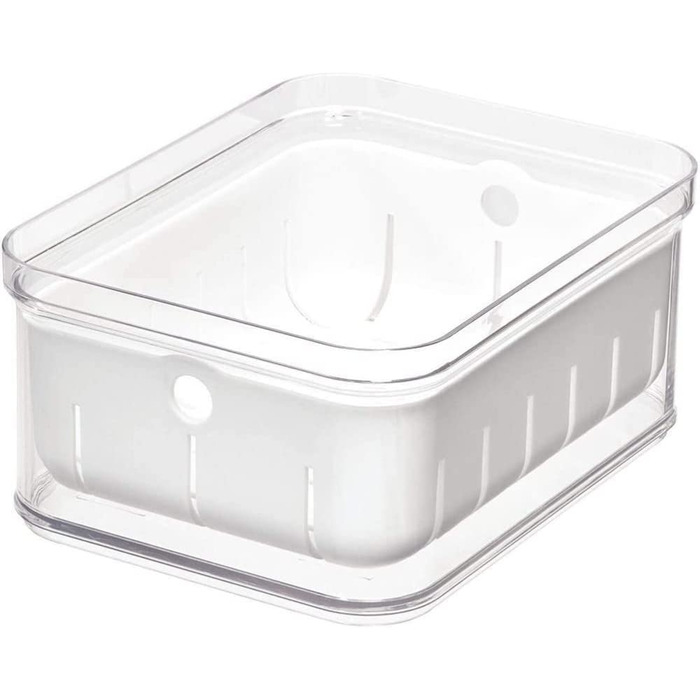 Ящик для фруктів і ягід iDesign, без вмісту BPA, з піддоном для крапель, 21,1 см х 16,1 см х 9,9 см