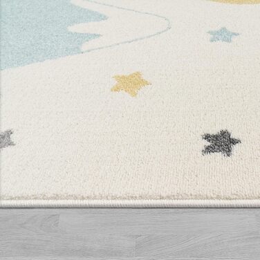 Дитяча кімната Дитячий килимок Ігровий килимок Хлопчик Дівчатка Короткий ворс Сучасні гори Зірки Хмари Рожевий, Розмір (120x160 см)