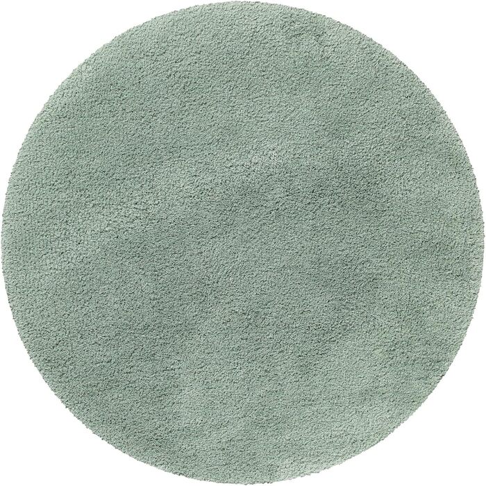 Килимок для ванної кімнати з м'яким пухнастим ворсом, неслизький, придатний для прання, Salbei (55 x 65 см, 90 см (круг))
