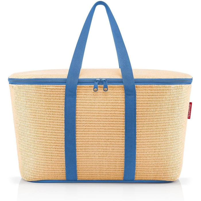 Сумка-холодильник Reisenthel Raffia Blue - зручна для пікніка, покупок та подорожей