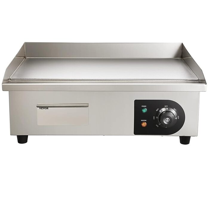 Електричний гриль VEVOR 54 x 30 см, 3000W, з регулюванням температури 50-300°C, для комерційного використання, легко чиститься