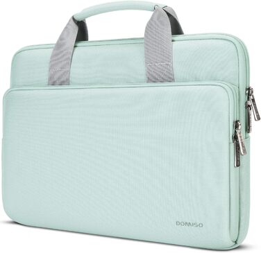 Чохол для ноутбука DOMISO 16 дюймів, сумісний з MacBook Pro (M4/M3/M2/M1) Pro/Max, водонепроникний, з ручкою, (14 дюймів, м'ятний)