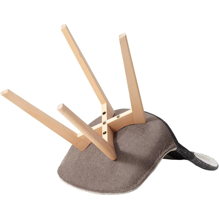 Стільці для їмжі GrandCA HOME: комплект з 4 шт., з масиву буку, в стилі ретро, чорно-білі, для кухні та офісу