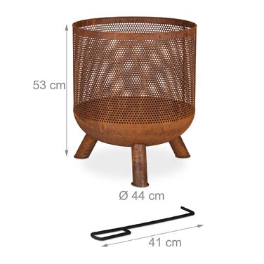 Кошик для вогню Relaxdays з імітацією росту