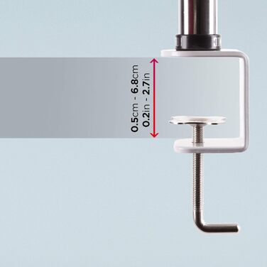 Підставка для двох моніторів Duronic DM35V2X1 | Регульована, гнучка, VESA 75/100 | Для офісу та дому