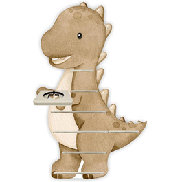 Поличка для музичних скриньок Farbklecks Collection Dino коричнева