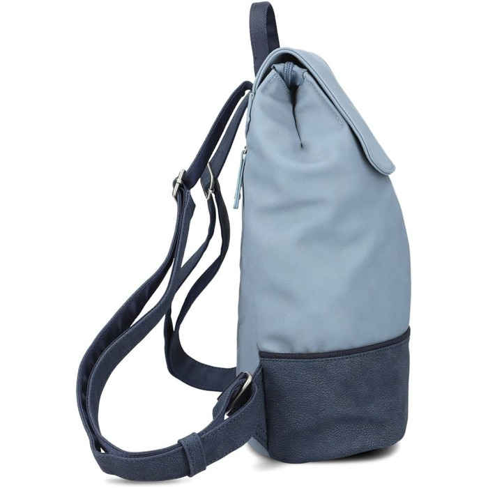 Два жіночих рюкзака Jana JR13 рюкзак сумочка 7 літрів, спортивно-елегантний вигляд біколор, розмір DIN-A4, якісна м'яка штучна шкіра, підкладка для спинки, основне відділення на блискавці (нубук-чорнило)