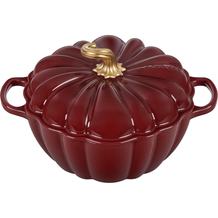 Le Creuset Cocotte Rhone, горщик з емальованого чавуну, 4 л, білий з мідним ручками