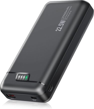 Швидка зарядка 22,5 Вт USB C PD3.0 QC4.0 для смартфонів та планшетів, 20000mAh -