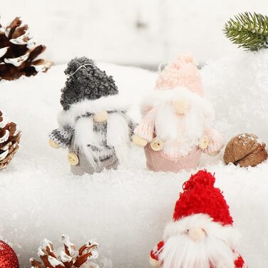 Підвіски Санта-Клауса com-four 9 шт. преміум-класу для різдвяної ялинки, чарівні підвіски у вигляді ялинкових фігурок, різдвяні прикраси (дизайн 20-п'яти кольорів)
