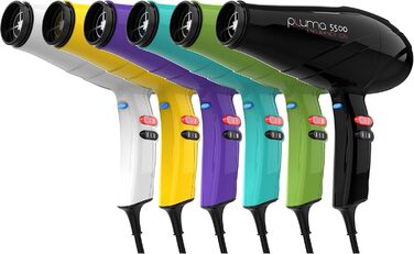 GA.MA Italy Pluma 5500 Endurance Ion Hairdryer - професійний фен з іонізацією, 2400 Вт, фіолетовий