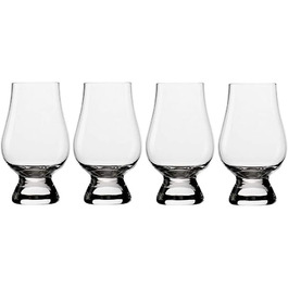 Склянки для віскі STLZLE LAUSIZ the Glencairn I набір з 4 кришталевих склянок без свинцю I 190 мл I високоякісне шотландське скло I маска для миття посуду
