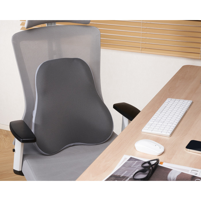 Ергономічна подушка для попереку OfficePro LP600G Gray