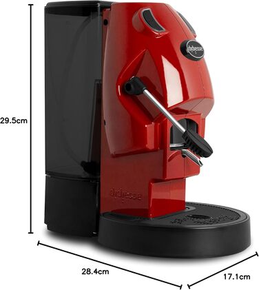 Кавомашина Didiesse Baby Frog Pad – компактна модель з ESE-падами, 450 Вт, 1,5 л бак, Standby, червона