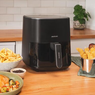 Фритюрниця без олії Cecotec Cecofry 6000 Full, 6 л, 1700 Вт, PerfectCook, 12 режимів, чорний