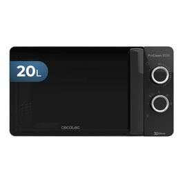 Мікрохвильова піч Cecotec ProClean 3030 20 л, 700 Вт, покриття Ready2Clean, 6 рівнів потужності, таймер 30 хв, розморожування, чорний колір