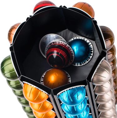 Тримач для капсул кави Bagoo для Nespresso Vertuo Line з центральним сховищем для додаткових капсул (56+)