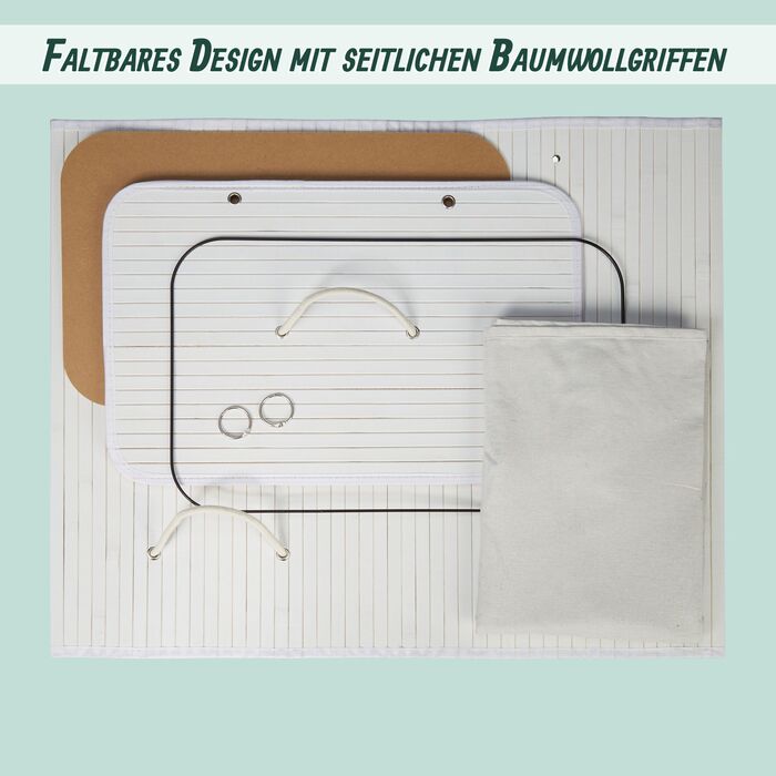 Кошик для білизни Relaxdays з бамбука та кришкою