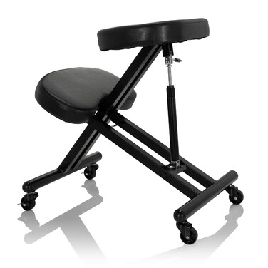 Крісло для ніг/Підставка для ніг ORTHONI з газовим амортизатором, PU, чорний, hjh OFFICE