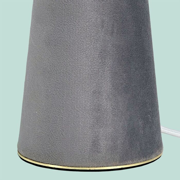 Лампа настільна Relaxdays з оксамитом та льоном